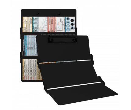 WhiteCoat Clipboard® Trifold - Blackout Critical Care Edition